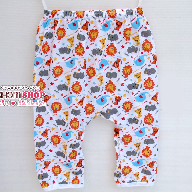 โทนขาว-แดง ลายพี่สิงโตกับสัตว์ต่าง ๆ